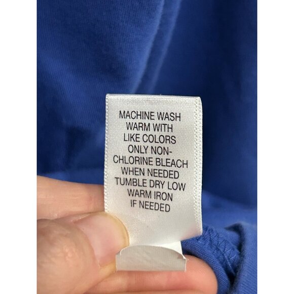 Croft & Barrow Snowflakes Crewneck Long Sleeve Top Blue Sz Small Pima Cotton - Picture 8 of 10